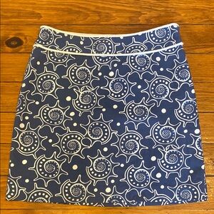 Nautical Blue Patterned Skirt
